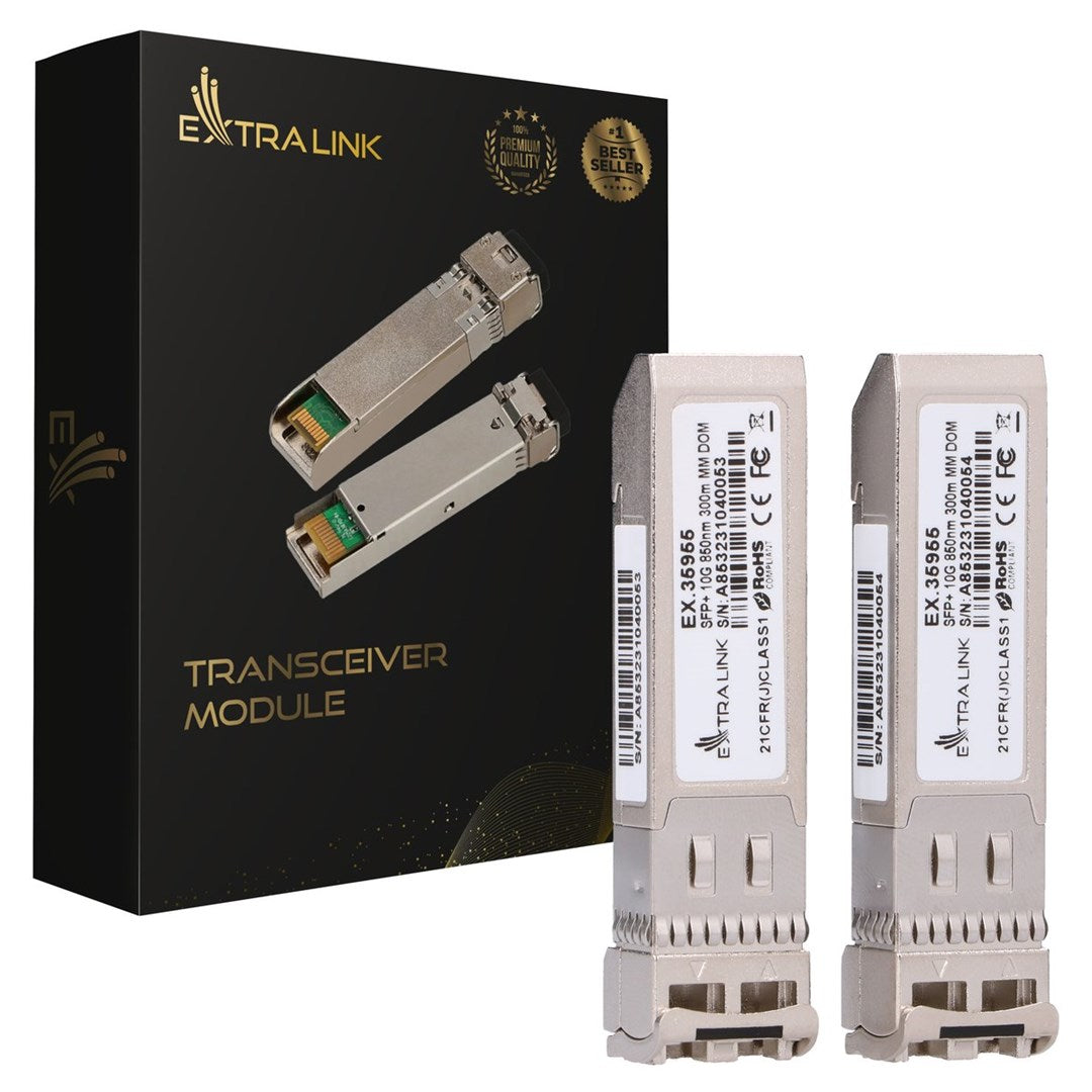 Extralink SFP+ 10 G 2-Pack SFP+ Module 10Gbps, LC/UPC, 850nm