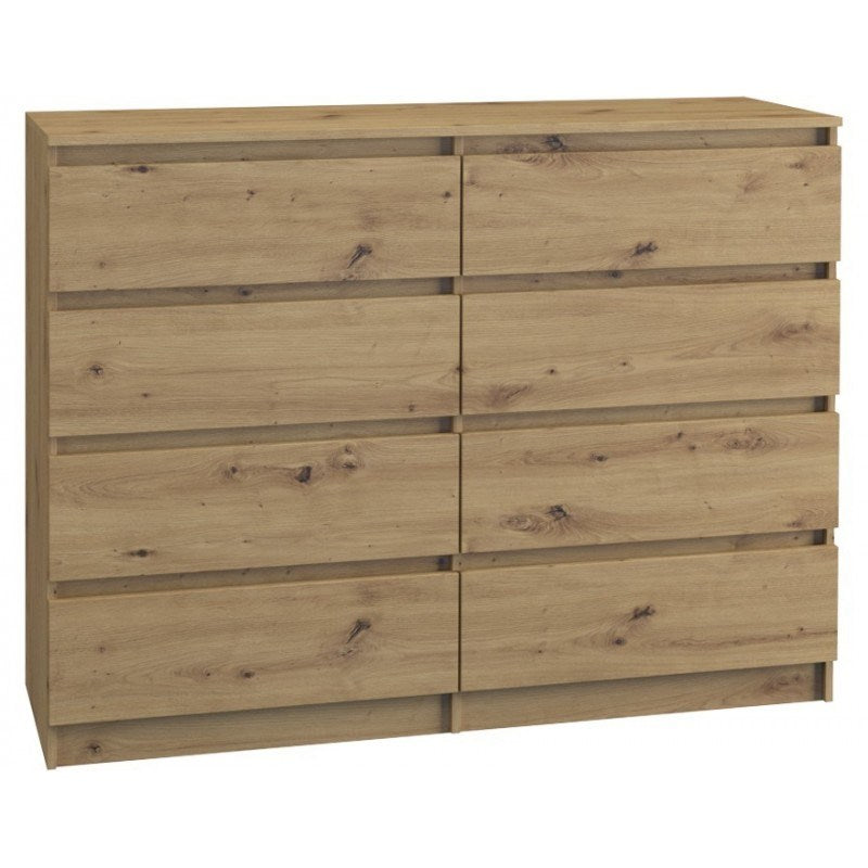 Topeshop Chest of Drawers M8 120 Artisan Oak