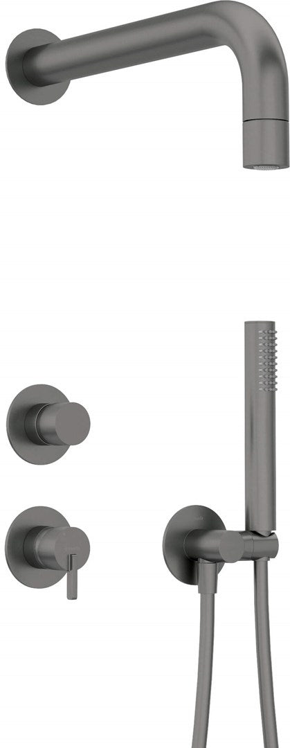 Deante Concealed Shower Set Graphite Standard with Hand Shower NQSD9XK
