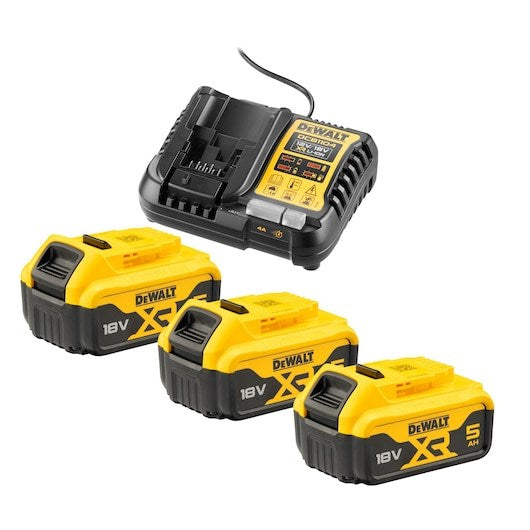 DeWALT DCB1104P3-QW Battery & Charger Set - 18V 5Ah