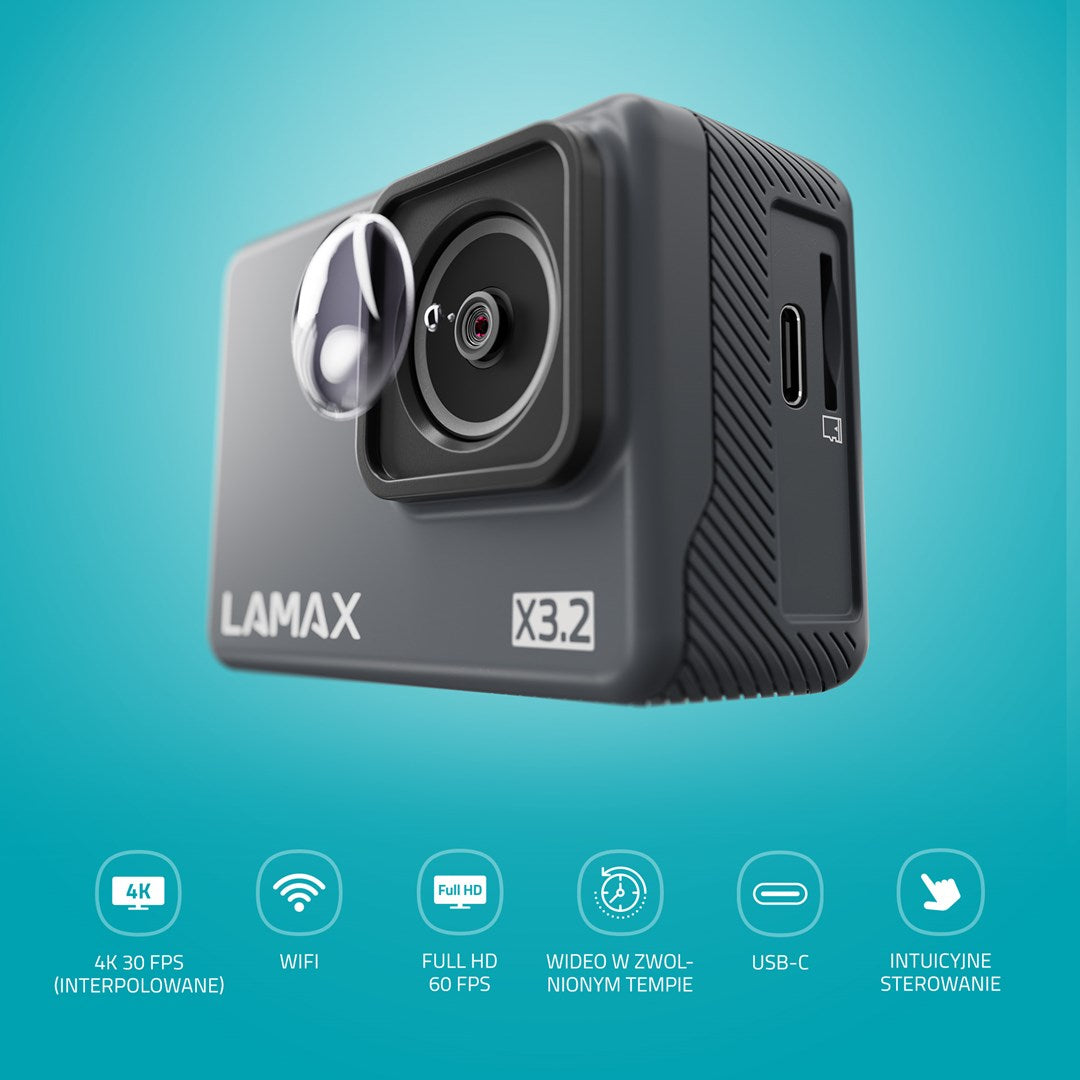 LAMAX X3.2 Action Camera 4K Ultra HD 420 g Model: LXCAMX32NNNGA
