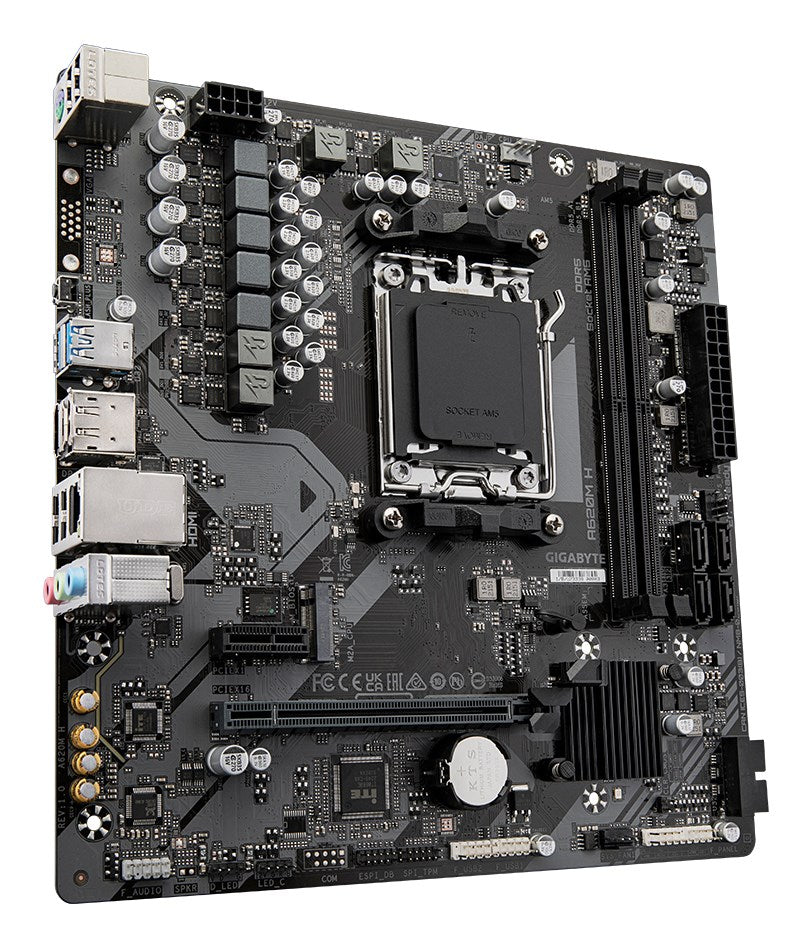 Gigabyte A620M H - Motherboard - Micro ATX - Socket AM5 - AMD A620 Chipset - Model A620M H