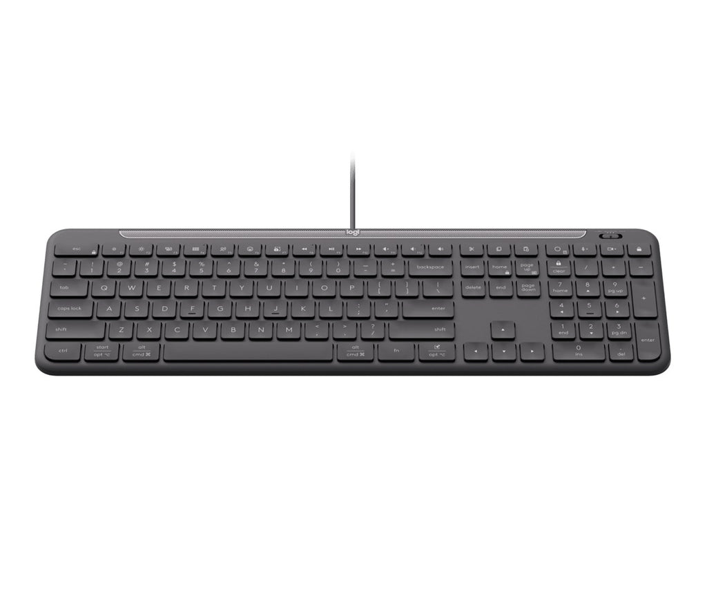 Logitech Signature Slim Wired K620 For Business keyboard Universal USB QWERTZ German Graphite