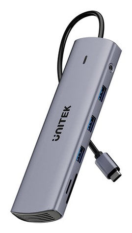 UNITEK D1113BGY01 Interface Hub, Grey, 150 g, Model 16540