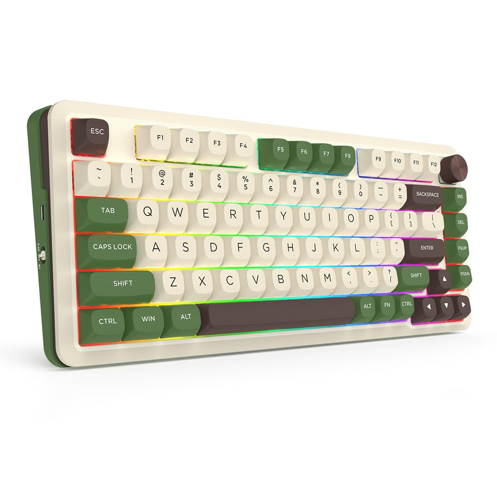 REDRAGON K681CGC-RGB-PRO Cyrus keyboard USB + RF Wireless + Bluetooth White  Green