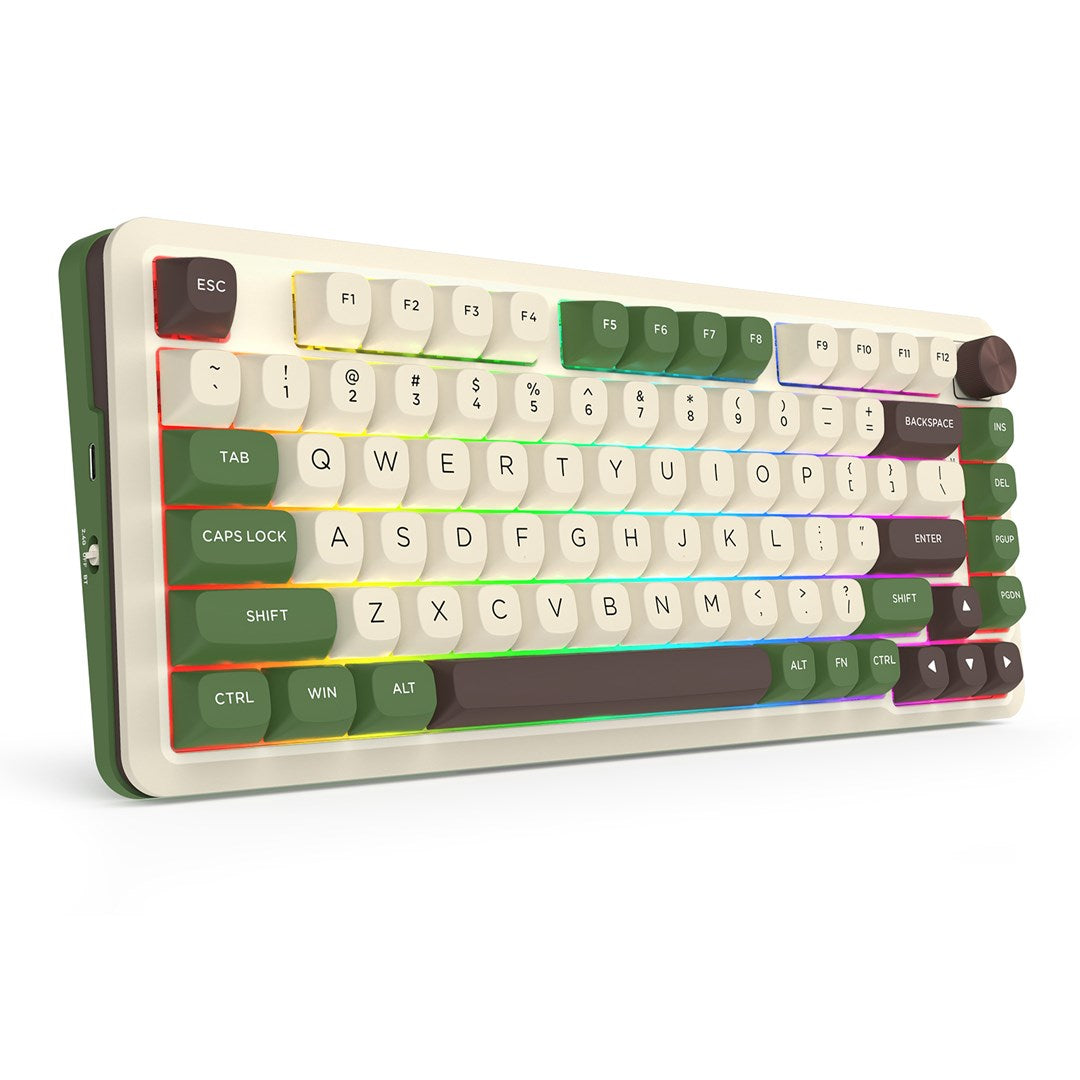 REDRAGON K681CGC-RGB-PRO Cyrus keyboard USB + RF Wireless + Bluetooth White  Green