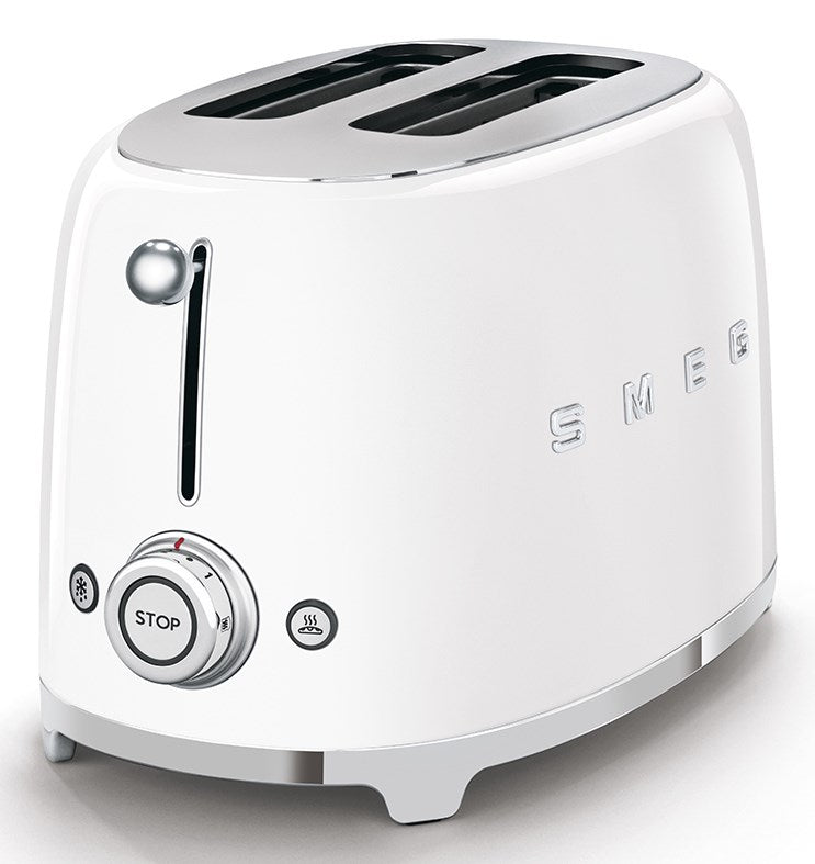 SMEG Toaster 950 W 2 Slice White TSF01WHEU
