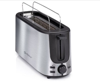 Alpina 8711252473512 toaster 7 2 slice(s) 1000 W Black  Silver