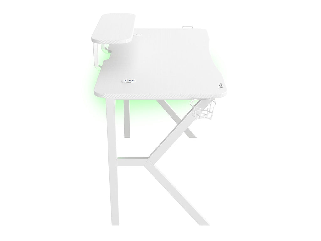 Genesis Gaming Desk HOLM 320 RGB White 120 cm x 75 cm