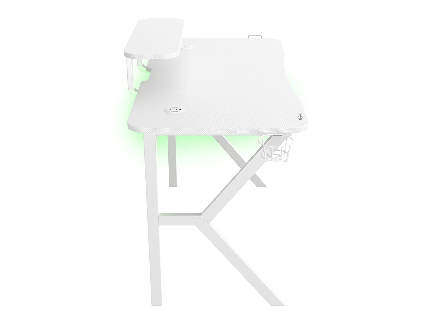Genesis Gaming Desk HOLM 320 RGB White 120 cm x 75 cm