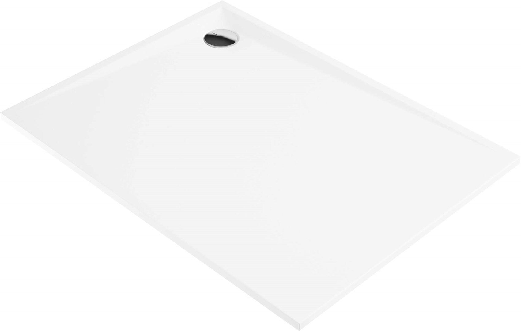 Rectangular acrylic shower tray 100x80 cm