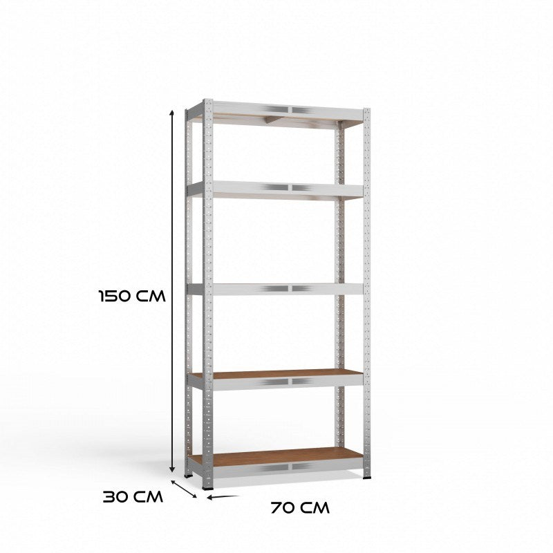 G7030 Storage Rack 150x70x30cm for Garages and Warehouses