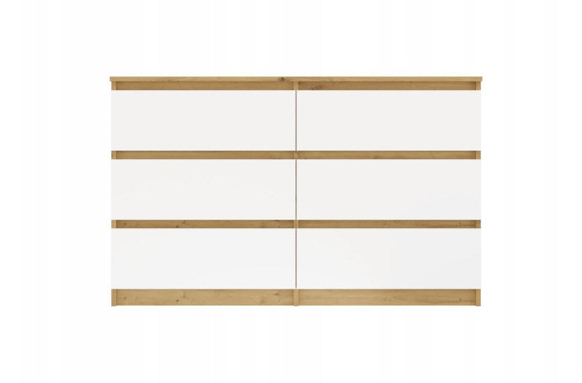 Malwa Chest of Drawers M6 120 Artisan Oak White