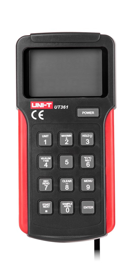 Meter  anemometer with temperature measurement function UT361