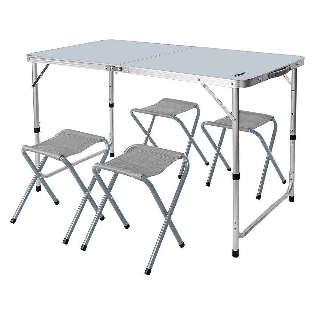 Camping Set Table & 4 Chairs Foldable in Case NEO TOOLS 63-159