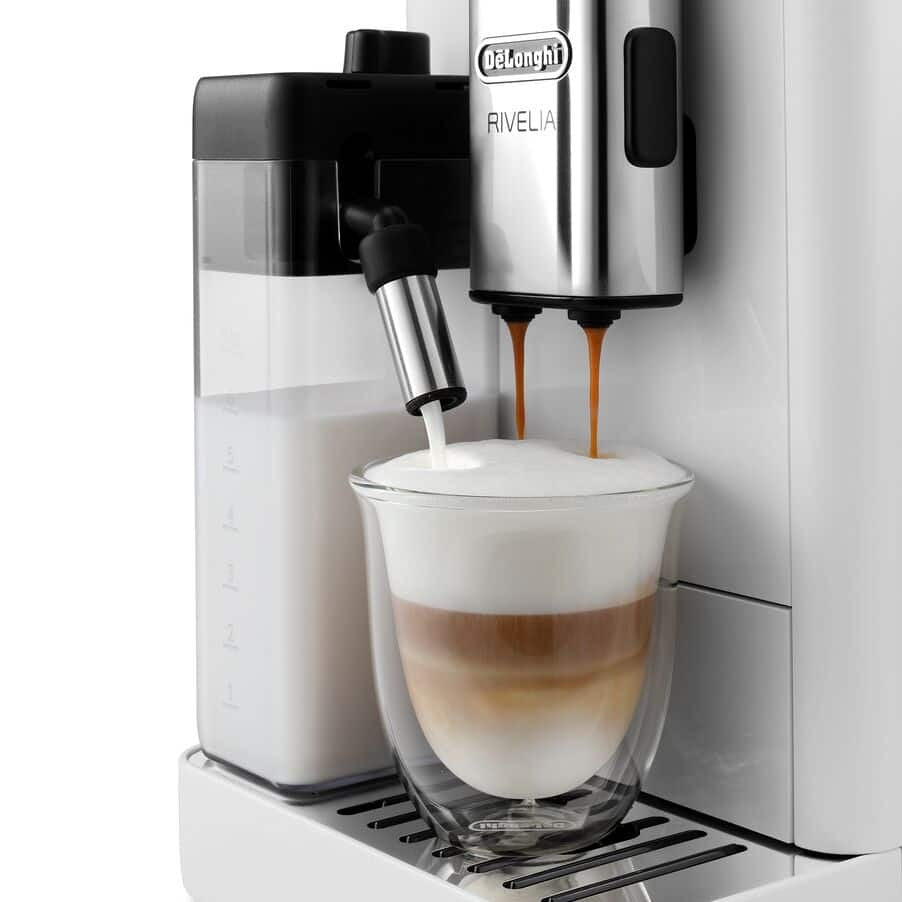DeLonghi EXAM 440.55.W Espresso Machine with 3.5 Touch Display