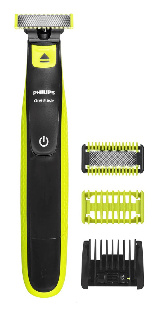 Philips Norelco OneBlade QP2824/20 Face and Body Trimmer Grey, Lime