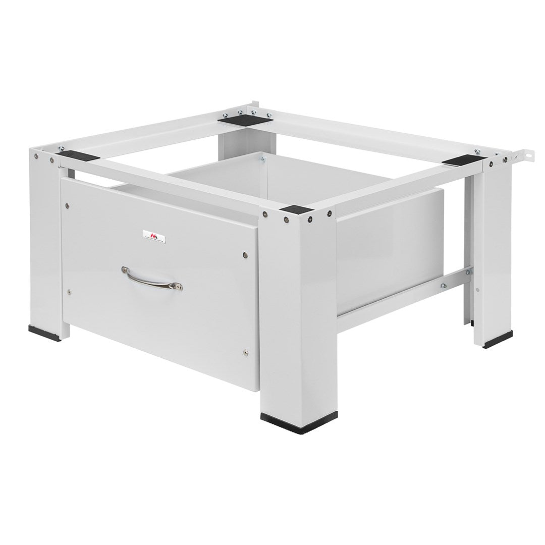 Maclean washer / dryer base with drawer  max load 150kg  white  MC-117 W