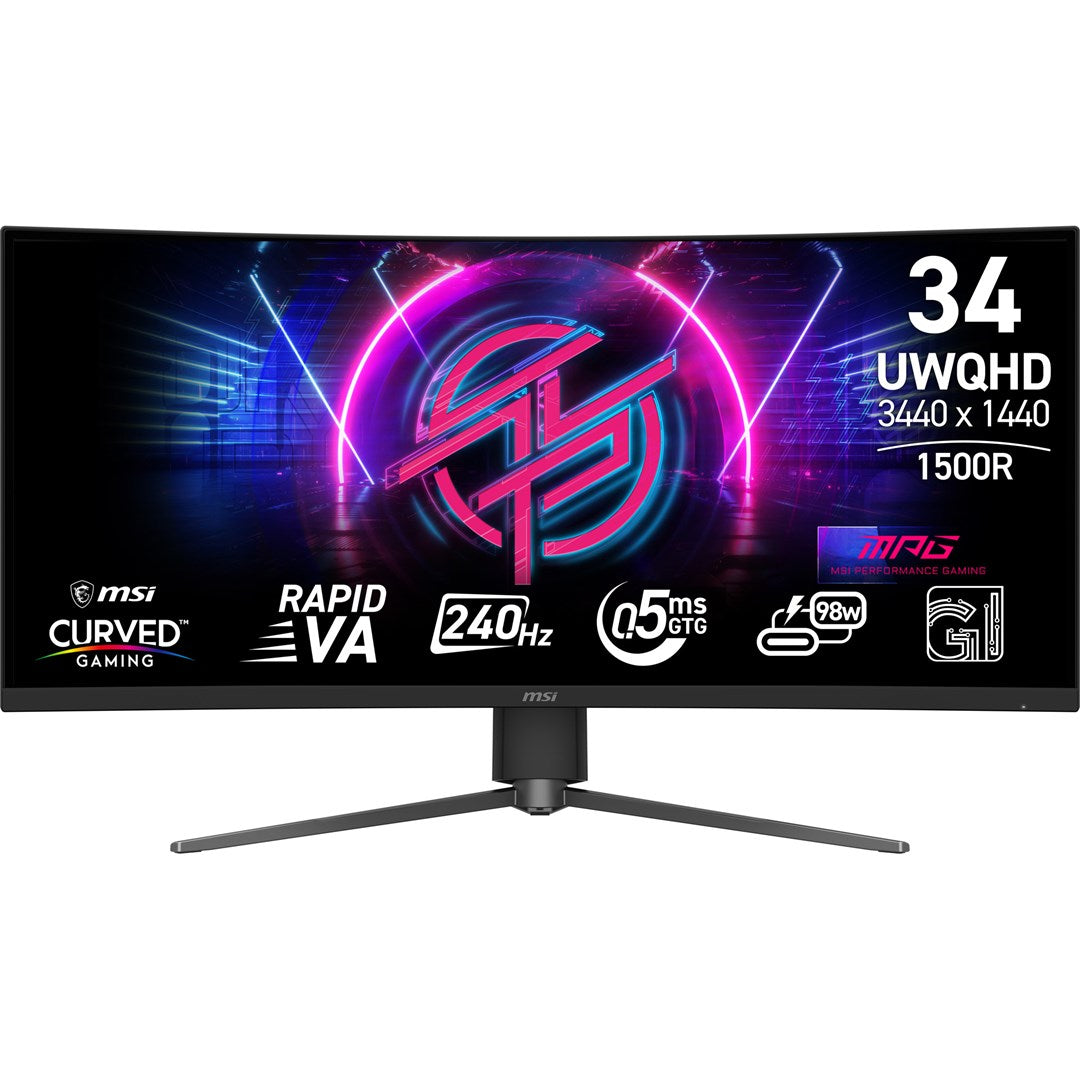 MSI MPG 346CQRF X24 34 Curved WQHD Monitor 240Hz