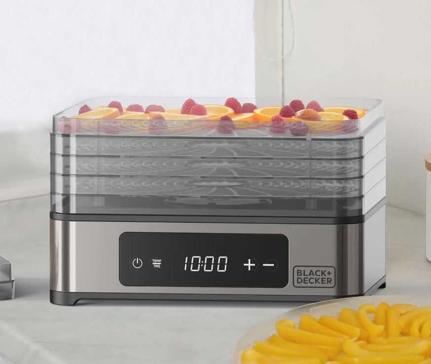 BLACK+DECKER Dehydrator 400 W for Fruits, Mushrooms, and Vegetables ES9530010B