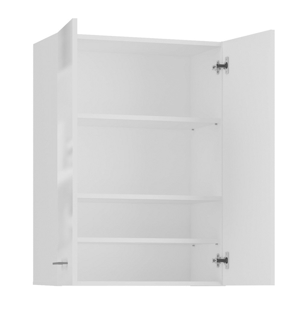 Topeshop POLA MINI DD Bathroom Storage Cabinet White Gloss - Over Washing Machine