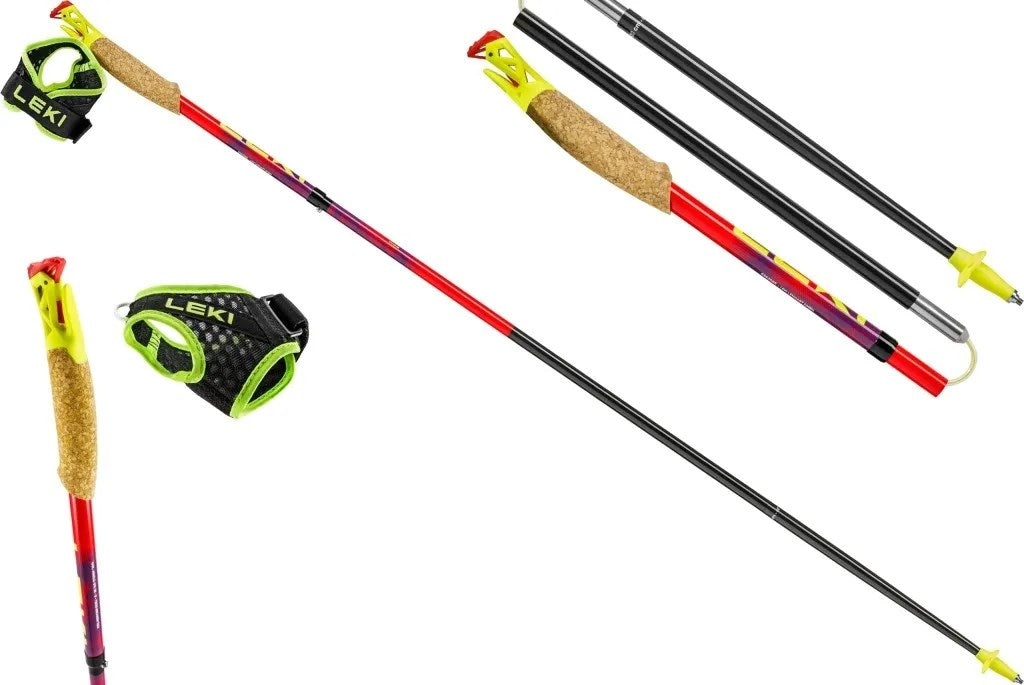 LEKI TRL Ultratrail FX One Trekking Poles 125 cm Red