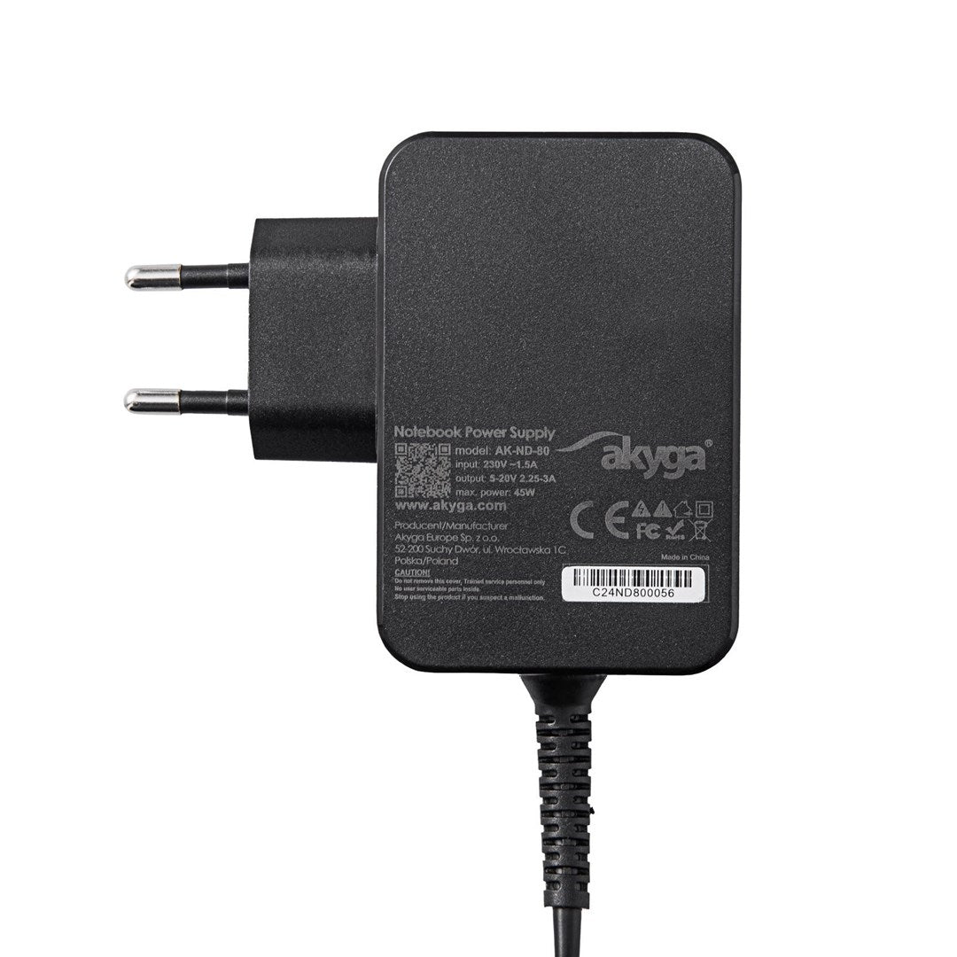 Akyga AK-ND-82 mobile device charger Universal Black AC Fast charging Indoor