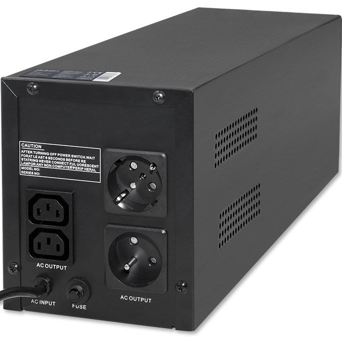 Qoltec Monolith UPS 1200VA 720W Uninterruptible Power Supply
