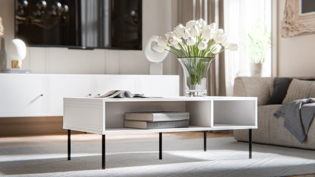 PALAZZO BIS Table/Latrine 110x60x40 White Matte