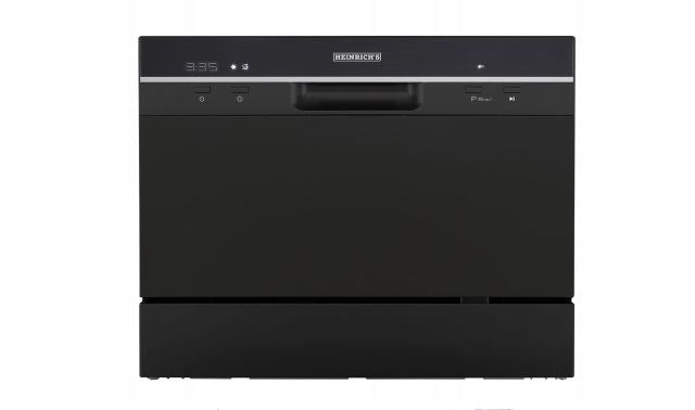 HEINRICH'S Dishwasher Countertop Black 6 Place Settings 8840