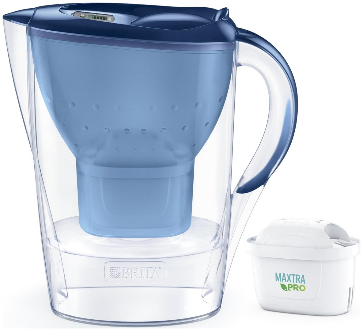 Brita Marella Water Filter Jug 2.4L + 1 Maxtra Pro Filter Blue