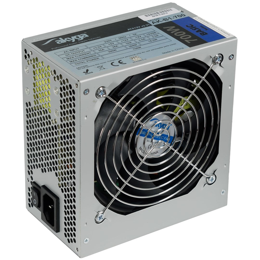 Akyga AK-B1-700 700W Power Supply - 20+4 pin ATX