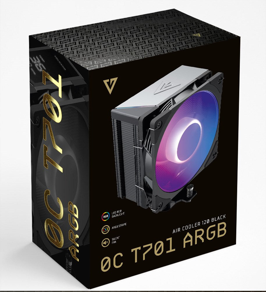 MODECOM Volcano 0C T701 ARGB Processor Air Cooler 120 mm Black
