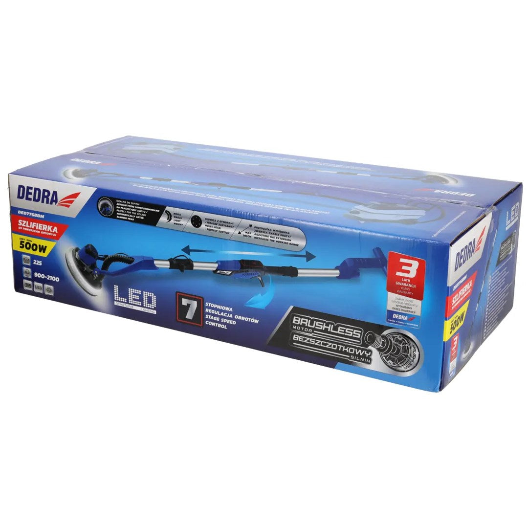 Dedra DED7768BM Plaster Sander 500 W Brushless