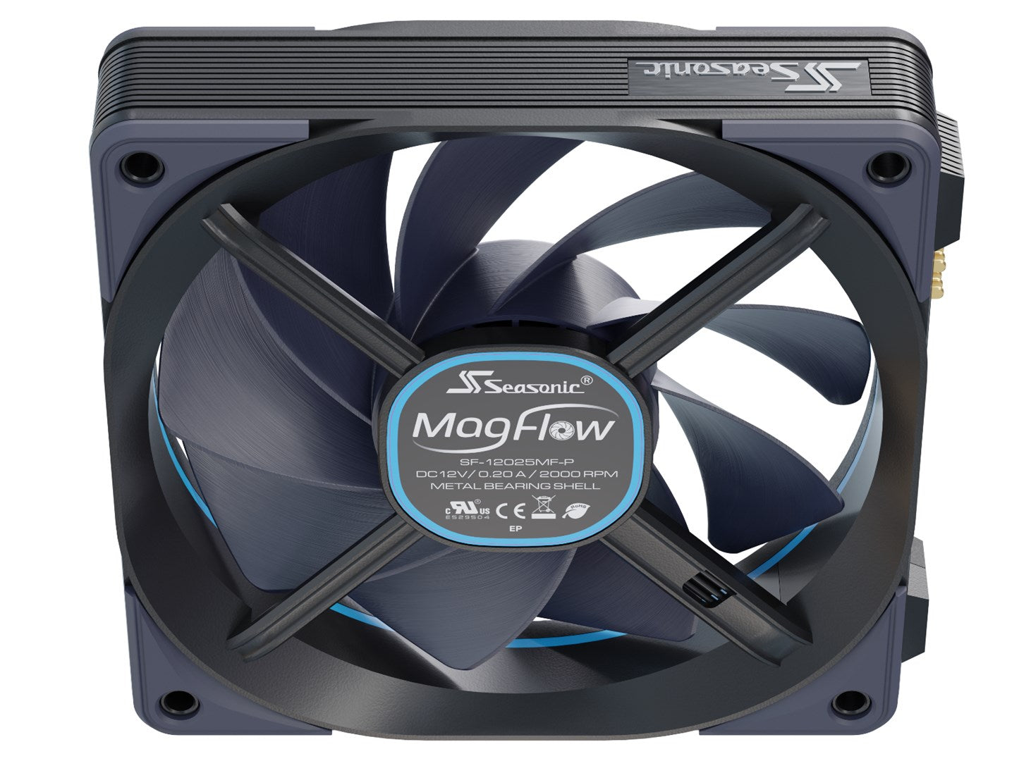 Sea Sonic Seasonic MagFlow 1225 PWM - Gehäuselüfter-Kit - 120 mm (SF-12025MF-P)