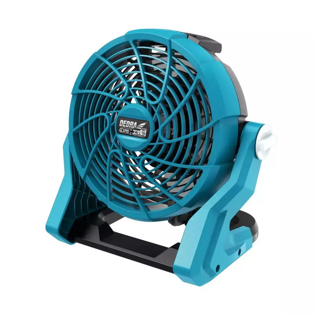 DEDRA Battery Fan 7'' 18V DED7080 - Adjustable Angle, 3 Speeds
