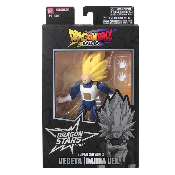 BANDAI Dragon Ball Dragon Stars Figure - Vegeta SSJ 3 (Daima Ver.) - DS40738