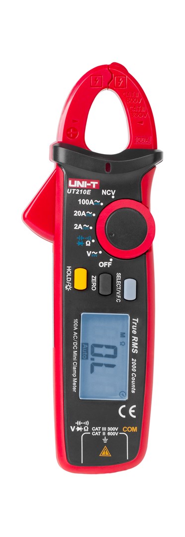 UNI-T 100A AC Clamp Meter 326 g 70 mm x 60 mm x 223 mm Model LEC-MIE0174