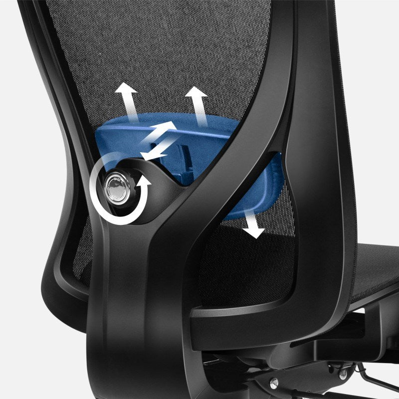 Expert 5.3 Black Mesh Swivel Chair - Ergonomic Design - Adjustable Features