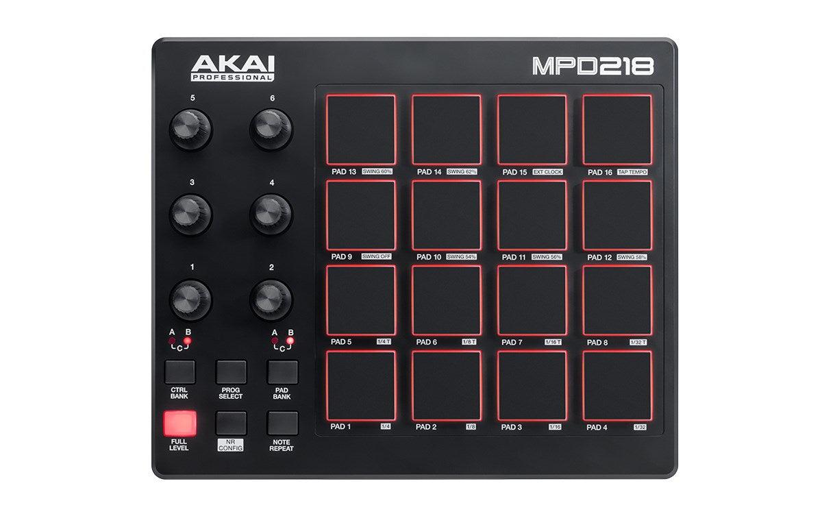 AKAI MPD 218 - Pad Controller MIDI USB Black