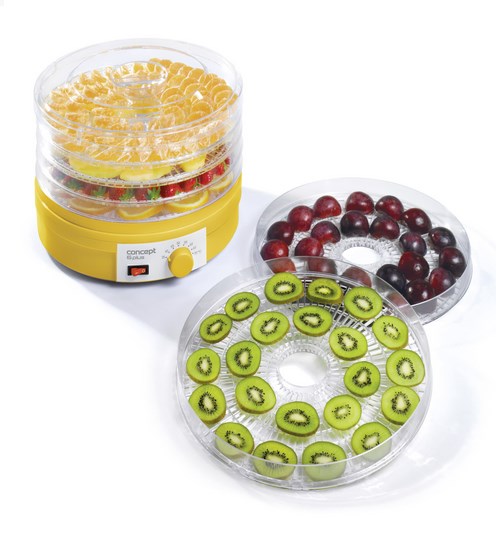 CONCEPT Food Dehydrator 245 W for Mushrooms, Vegetables, and Fruits SO1015