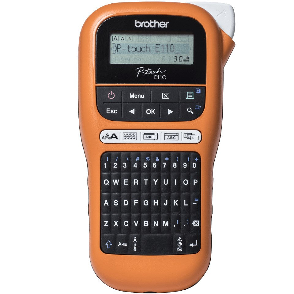 Bredher P-Touch PT-E110VP - Label Printer - Black & White - Thermal Transfer 2-Line