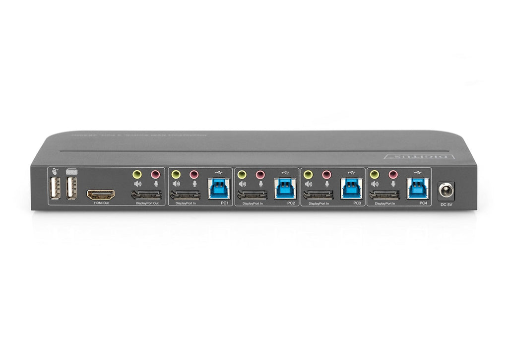 DIGITUS - KVM/Audio Switch - 4 x KVM/Audio - Desktop (DIGITUS)