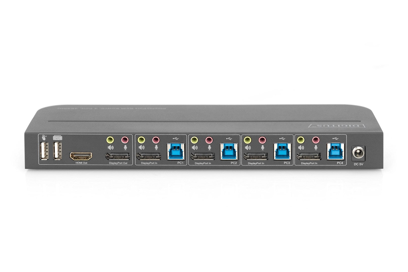 DIGITUS - KVM/Audio Switch - 4 x KVM/Audio - Desktop (DIGITUS)