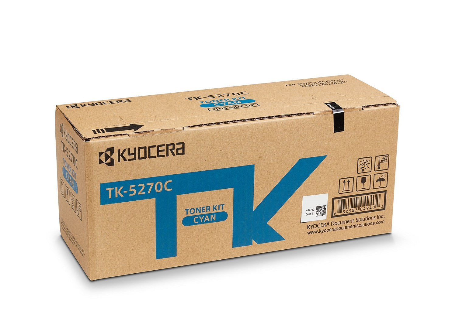 Kyocera TK-5270C Original Cyan Toner - For ECOSYS M6230cidn/M6630cidn/P6230cdn 1T02TVCNL0