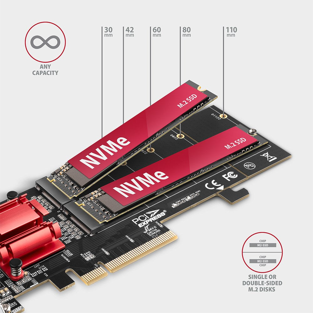 Axagon PCEM2-ND Internal M.2 Interface Cards/Adapter