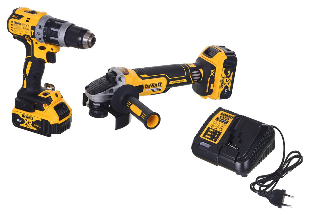 COMBO set 18V DCD796 DCG405 + 2x5.0Ah DCK208