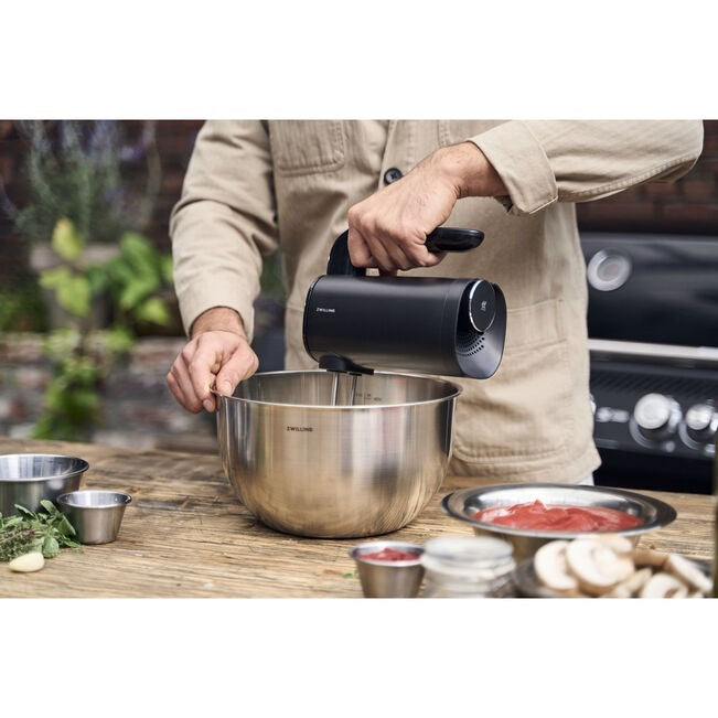 ZWILLING XTEND Cordless Hand Blender Set with Battery, Black