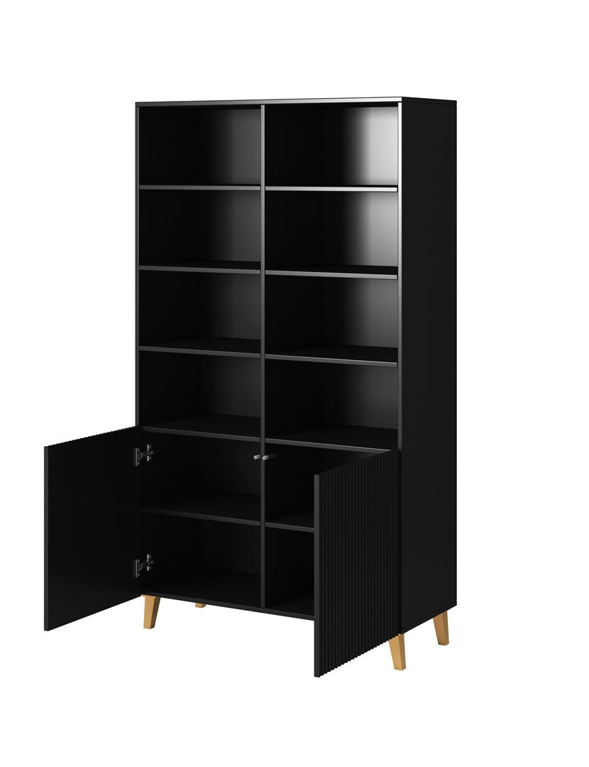 PAFOS Bookcase 100x40x176.5 cm Matte Black