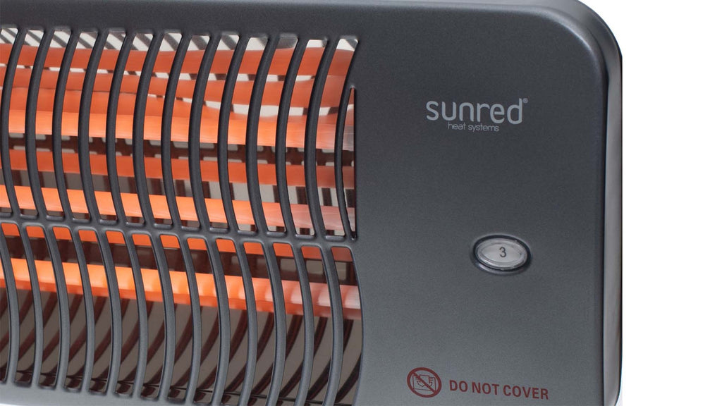 SUNRED Electric Space Heater LUG-2000W 155 mm x 530 mm x 241 mm 2100 g